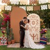 2 Pcs Mexican Arch Cover Cielito Lindo Backdrop,Brown