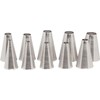 Ateco 810 - 10 Piece Plain Tube Set, Stainless Steel