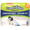 New! Hartz Comfitables Disposable Dog Diapers, Size Small 12 Count,