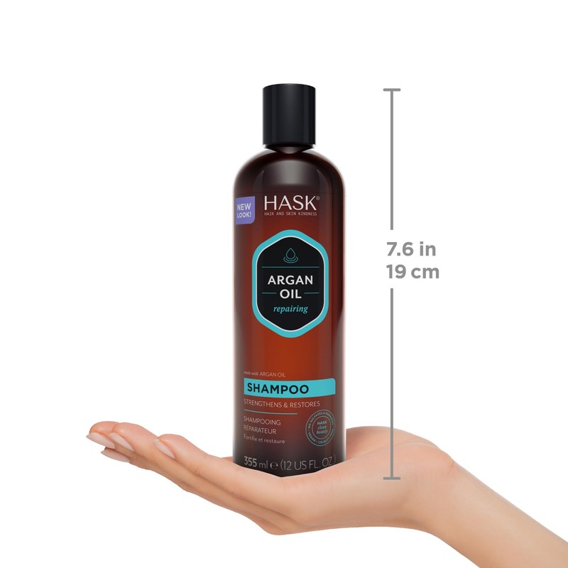 HASK Argan Oil Reparing Shampoo, 12 Fl Oz