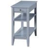Convenience Concepts American Heritage Three Tier End Table With Drawer