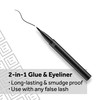 Eylure Line & Lash Kit, 2-in-1 Lash Black Glue Eyeliner