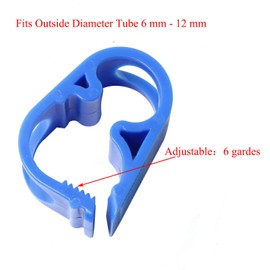 PZRT 4pcs Flow Control Hose Clamp Plastic Tubing Clamps 1/2"-1/4" Tube OD Shut Off Hose Clamp Laboratory Pinch Valve Flow Control Hose Clamp