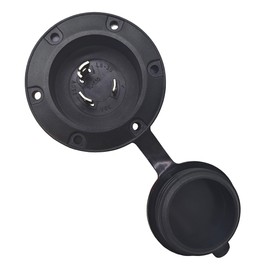 Parkworld 79667 NEMA L6-30 Port Plug Assembly Power Inlet NEMA L6-30P Molded with 10AWG Power Cord 6FT