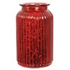 Angraves Splatter Red Ribbed Flower Vase Jar Home Decoration Decor