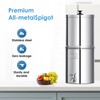 Aqua Crest Gravity Water Filter System, NSF/ANSI 42&372 Certified Black