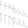 Rodeel 4 PCS Sea Fishing Rigs Flapper Rig Two Hook