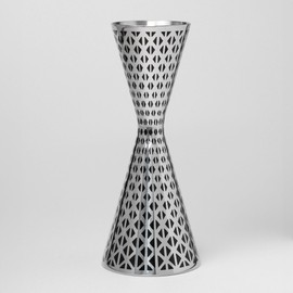 Jigger Kidia Geometric Lines Professional Cocktail Measuring Cup 30/60 ml with Innovative Packaging of a White Baseball Cap (Geometric Lines White Hat)