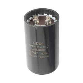 LEDBarz 2025 Upgrade CPT1881 CPT00429 Dual Run Circular Start Capacitor Replaces Trane 216-240 MFD uf 330 Volt Specific fit for American Standard Units,Heat Pump,Air Conditioning,AC Motors