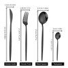 24 Pieces Silverware Set for 4 Stainless Steel Flatware Set