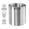 Oggi Stainless Steel Jumbo Utensil Holder - 7" Utensil Caddy,