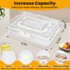 (2Pcs)Divided Serving Tray with Lid,Snackle Box Container with Lid,Snack Box