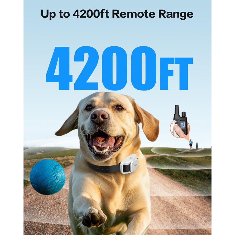 Jugbow Dog Training Collar - 4200FT Dog Collar with Remote