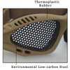 Wokyo Airsoft Mesh Goggles Tactical Safety Goggles Glasses (brown)