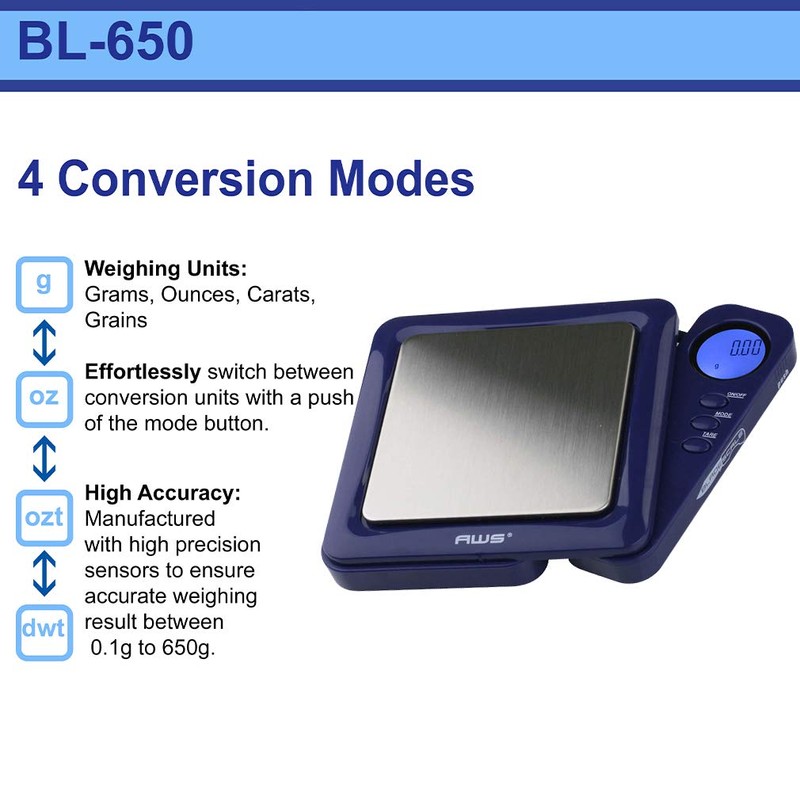 American Weigh Scales Blade Series Digital Precision Pocket Weight Scale,