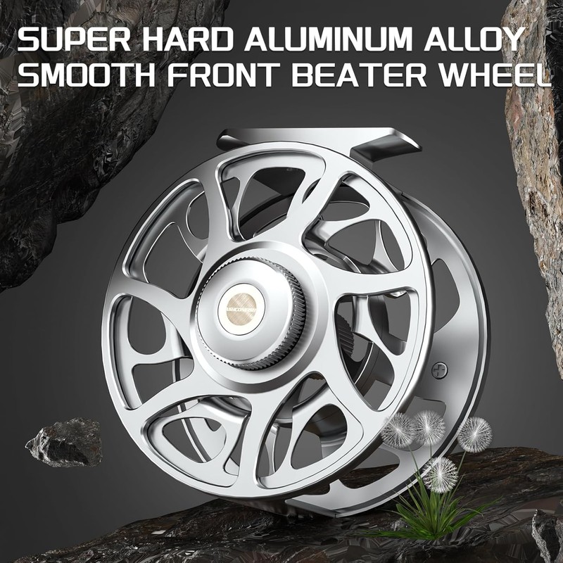 ASHCONFISH Fly Reel Spool CNC Machined Aluminum Fly Fishing Reel