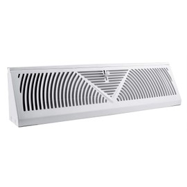 Accord ABBBWH15 Baseboard Register with Sunburst Design, 15-Inch(Duct Opening Measurement), White