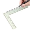 Woodworking Square,Stainless Steel Framing Tools L-Square Carpentry Square - Double-Sided