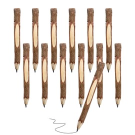 TPZORJX 12 x Branch Wooden Pencils, Rustic Branch, Lumberjack Look Pencils, Tree Pencil, Pencils Children's Party Bags, Branch Pencils for Party Gift, Children's Birthday Gift