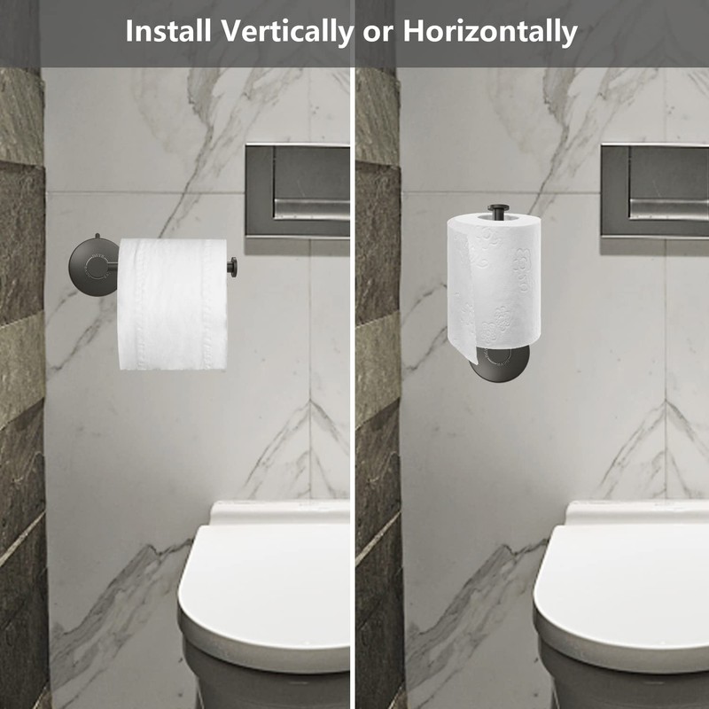 DGYB Suction Cup Toilet Paper Holder - No Drill Adhesive