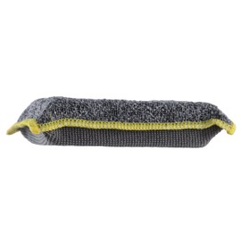 Miracle Microfiber Sponges for Kitchen Kosher Non-Scratch Sponge Scrubber Heavy Duty Multi-Purpose Cleaning of Dishes, Pots, Pans, and Countertops, Machine Washable, 3 Pack, by Superio (Grey)