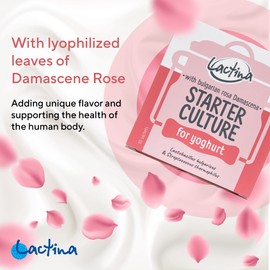 Bulgarian Yogurt Starter Culture Natural Probiotic Yogurt Culture Starter Homemade Yoghurt Starter 10 Liters Lactobacillus bulgaricus (rose)