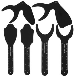 6Pcs Photography Contraster,6 Size Black Background Board Photographic,Oral Cheek Retractors