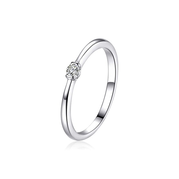 CANDYFANCY Promise Rings Cubic Zirconia 925 Sterling Silver Midi Knuckle