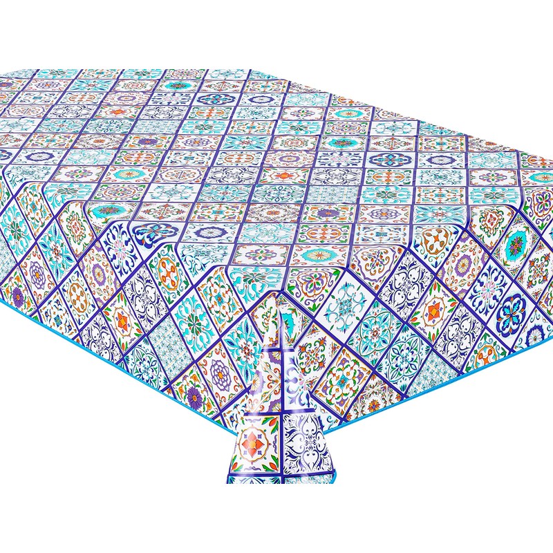 Home Direct Rectangular Oilcloth PVC Wipe Clean Tablecloth Table Cover