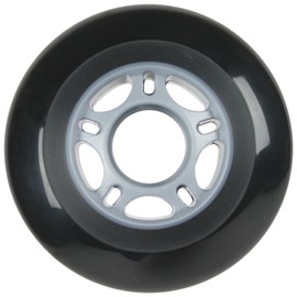 Player's Choice Inline Skate Wheels 76mm 82A Black Outdoor Roller Hockey Rollerblade 4 Pack