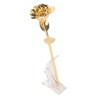 24K Gold Plated Rose Clear Texture Romantic Exquisite Long Lasting
