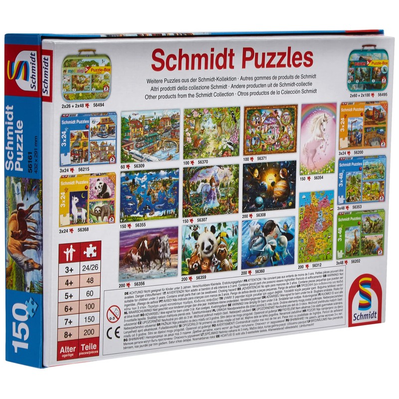 Schmidt Spiele 56161 Jigsaw Puzzle 150 Pieces Horses on the