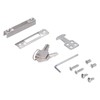 Sliding Door Lock Black Copper Zinc Alloy Lock Furniture Hardware