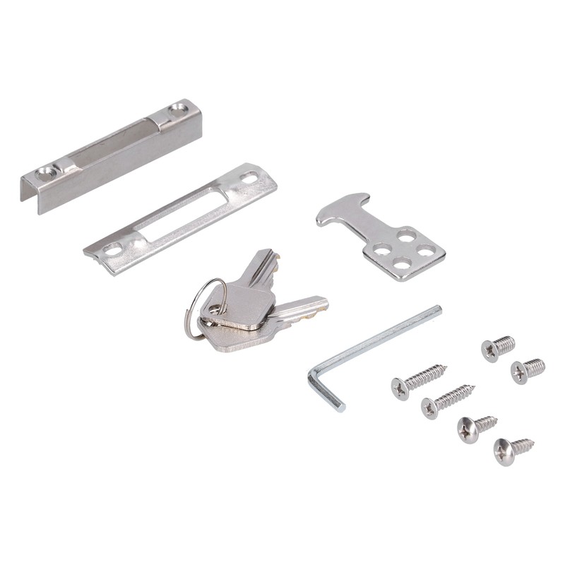 Sliding Door Lock Black Copper Zinc Alloy Lock Furniture Hardware