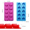 6PCS Silicone Molds Puppy Dog Paw and Bone, Elegant Chocolate