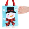 com-four® High-quality gift bag for Christmas with handles - gift