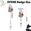 Stethoscope Badge Reel,Cute Flora Acrylic Badge for ID Card Badge,Fun