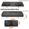 AEWHALE Countertop Double Burners with Removable Griddle Pan Non-stick,1800W Electric