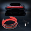 TOTMOX Carbon Fiber LED Car Brake Light Strip, Roof Trunk