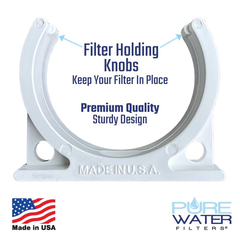Mounting Bracket for Inline Water Filters (Ice makers, Refrigerators, Undersink)