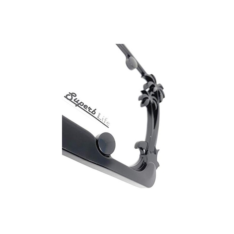 Tropical Palm Tree Chrome Polished License Plate Frame (2 Frames)