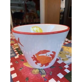 Nantucket Home Large Crab Lobster Pot Bowl Container Retired Rare Brand New