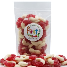 FirstChoiceCandy Gummy Rings Candy (Cherry, 2 Pound (Pack of 1))