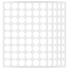 810 Pcs White Circle Dot Stickers, 15 Sheets 21mm/0.83inch Round