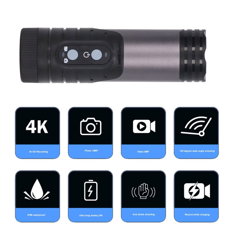 4K Action Camera Waterproof Bike Motorcycle Helmet Camera Anti Shake