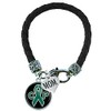Holly Road Bracelet Custom Cerebral Palsy Awareness Black Leather MOM