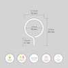 Ivilon Drapery Eyelet Curtain Rings - 1.7" Ring for Curtain