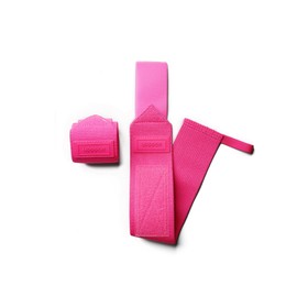 UPPPER Wrist Wraps for Weightlifting - 19" Wrist Support with Thumb Loop for Bench Press, Powerlifting, and Gym Workouts - Men & Women | Premium Fitness Gear (Neon Pink)