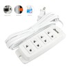 Multicontacto Cable Extensión Eléctrica 2 En 1 Doméstico