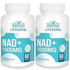 Maripolio Suplemento liposomal NAD+ de 1000 mg | Alta biodisponibilidad Entrega liposomal | Energía celular y apoyo de bienestar | Suplemento dietétic